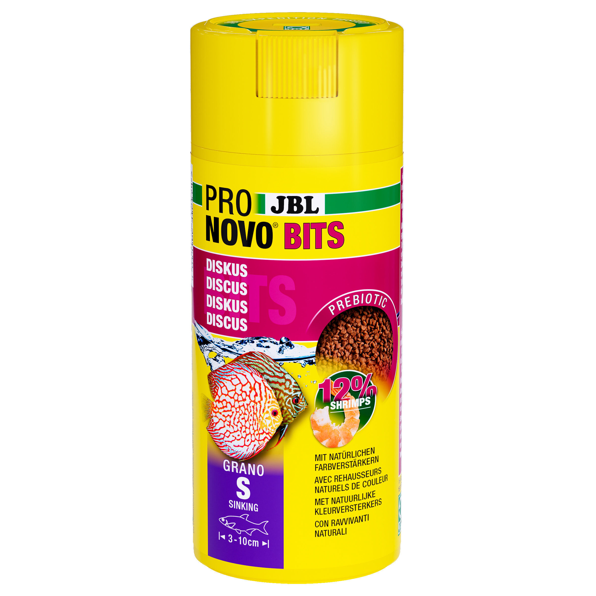 JBL  - Aliment en Granul&eacute;s Pronovo BITS GRANO S pour Discus - 250ml Image num&eacute;ro 1