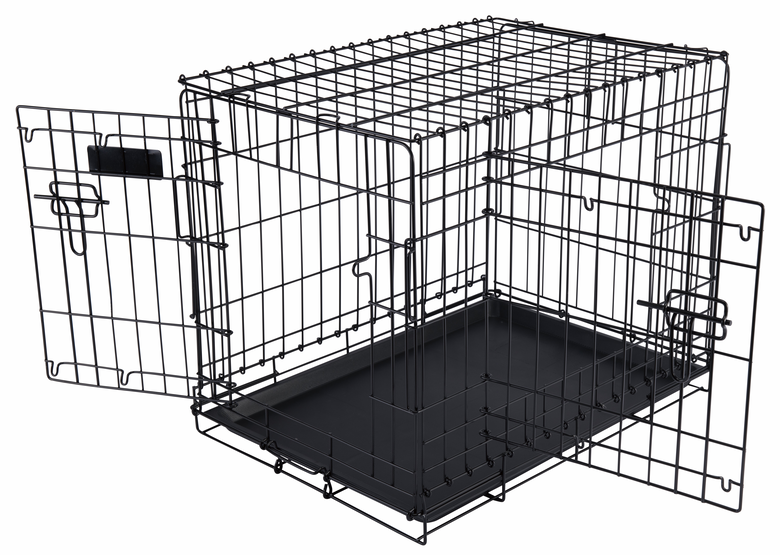 Mon Ami Luki - Cage de Transport Métal pour Chiens - 62,5x44x48,5cm Image numéro 1 Mon Ami Luki - Cage de Transport Métal pour Chiens - 62,5x44x48,5cm Image numéro 1