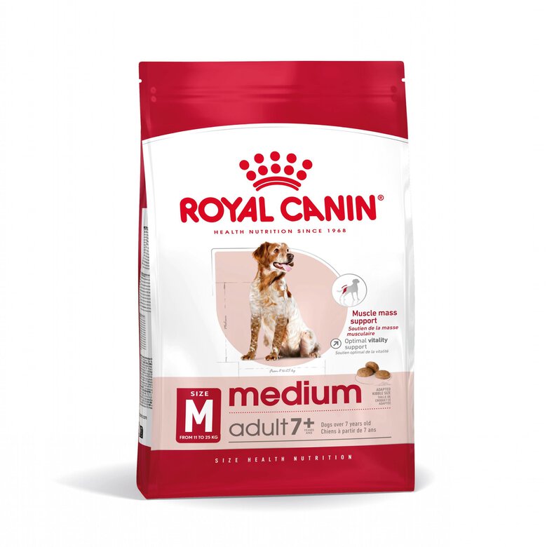 Royal Canin - Croquettes Medium Adulte 7+ pour Chien - 15Kg Image numéro 2 Royal Canin - Croquettes Medium Adulte 7+ pour Chien - 15Kg Image numéro 2