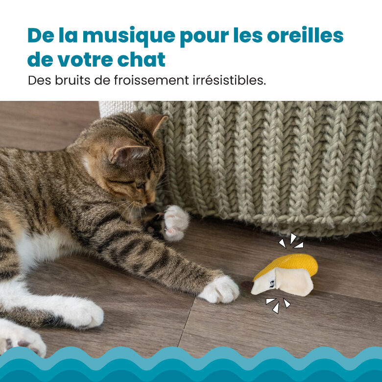 Outward Hound - Jouet &agrave; M&acirc;cher Dental Banana pour Chat - Jaune Image num&eacute;ro 5