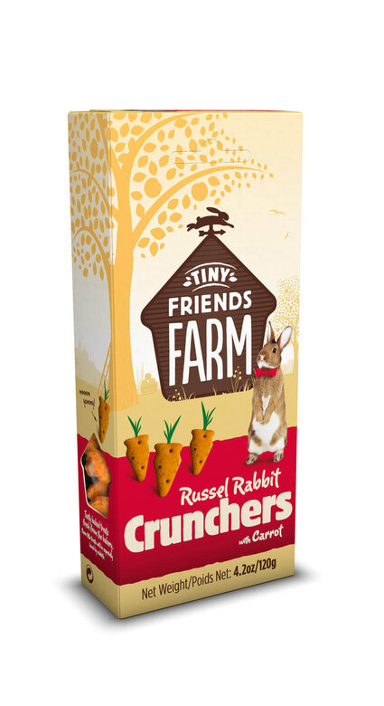 Tiny Friends Farm - Biscuits aux Carottes pour Lapin - 120g Image numéro 1 Tiny Friends Farm - Biscuits aux Carottes pour Lapin - 120g Image numéro 1