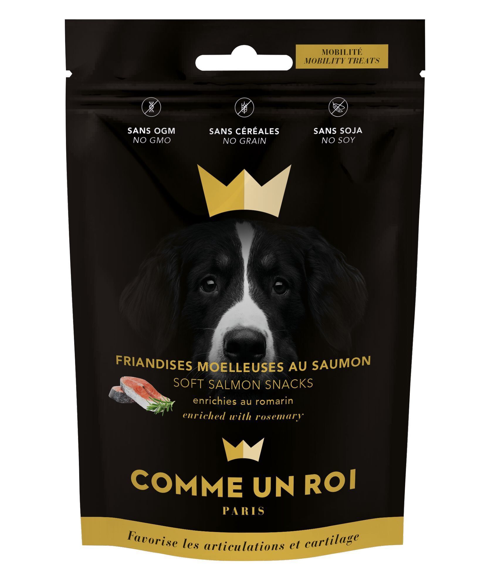 Comme Un Roi - Friandises Mobility au Saumon et Romarin pour Chien - 100g Image num&eacute;ro 1