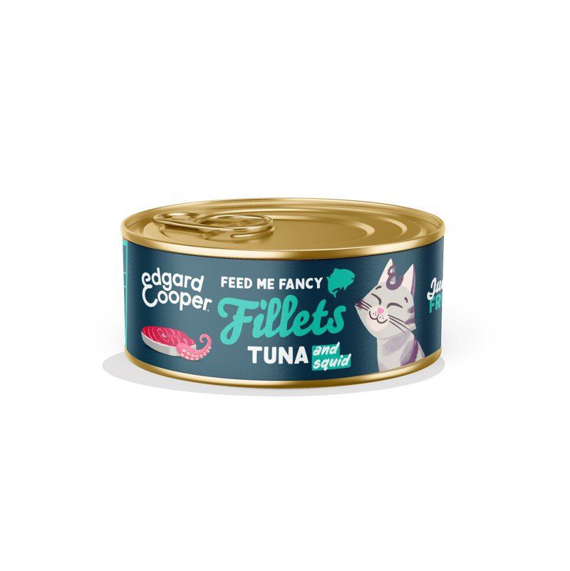 Edgard & Cooper - Filets de Thon et Calamar pour Chat - 70g Image num&eacute;ro 1