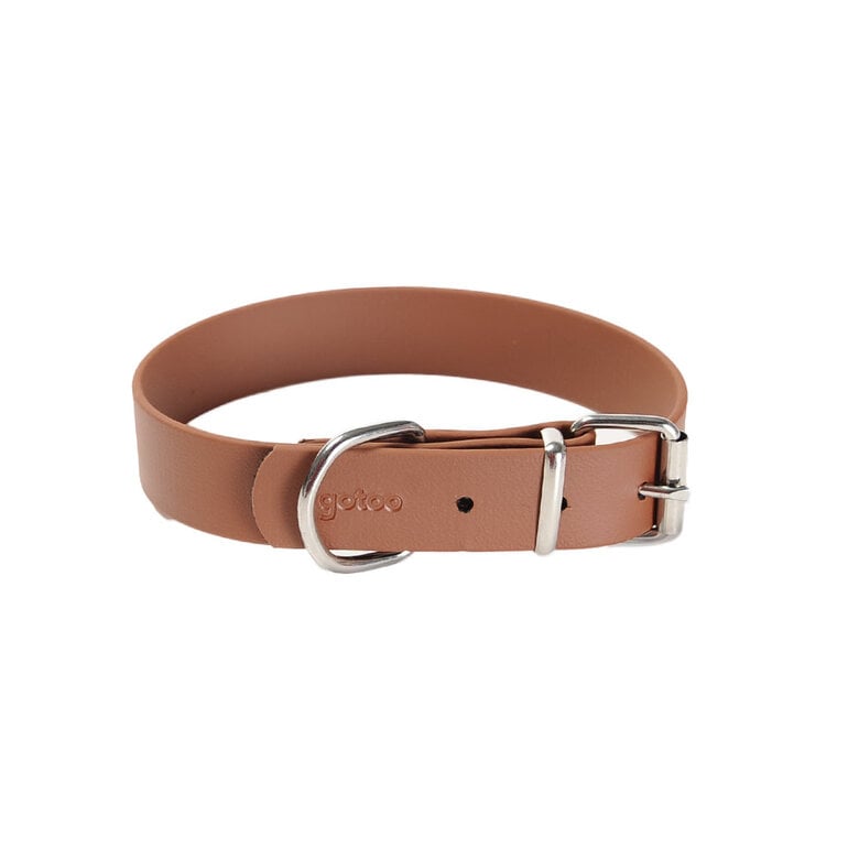 Gotoo - Collier Premium Biotane Marron pour Chien - S Image numéro 1 Gotoo - Collier Premium Biotane Marron pour Chien - S Image numéro 1