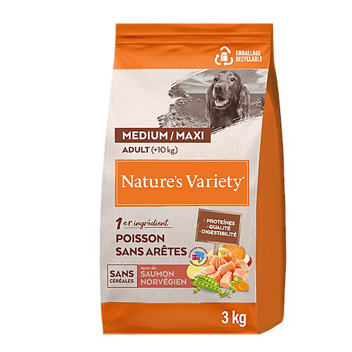 Nature's Variety - Croquettes No Grain Adulte Au Saumon Pour Chiens - 3kg Image num&eacute;ro 5