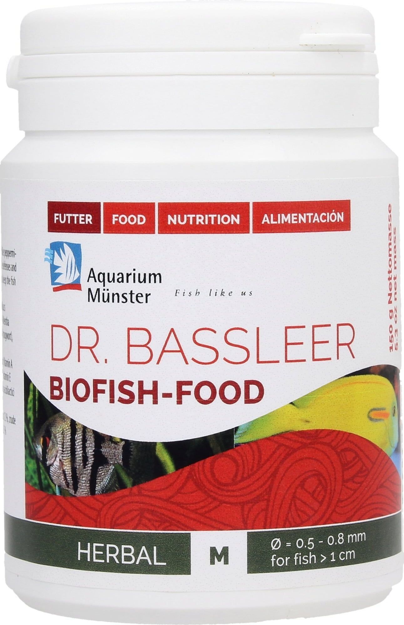 Aquarium M&uuml;nster - Aliment Biofish Food HERBAL L - 150g Image num&eacute;ro 1