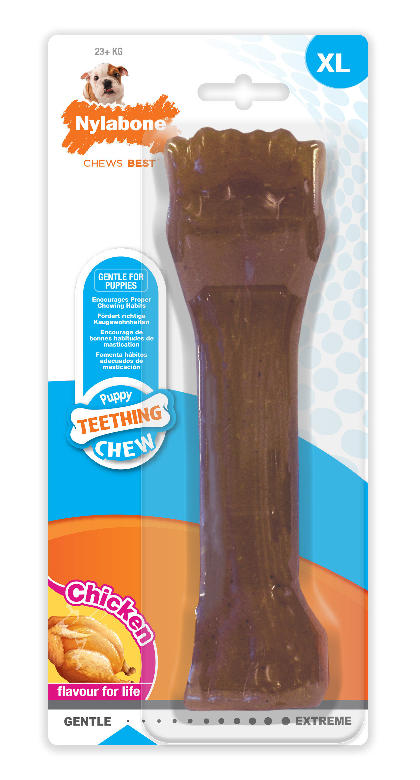 Anka - Jouet Nylabone Puppy Bone Au Poulet pour Chiot - XL Image num&eacute;ro 1