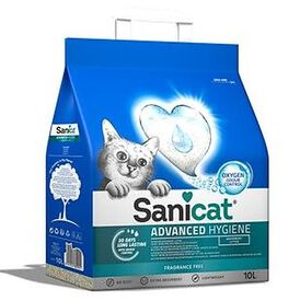 Sanicat - Litière Advanced Hygiène à l'Oxygène Actif pour Chat - 10L Sanicat - Litière Advanced Hygiène à l'Oxygène Actif pour Chat - 10L
