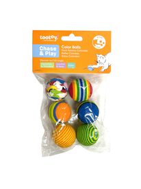 Tootoy! - Pack de Balles Colorées pour Chats - x6