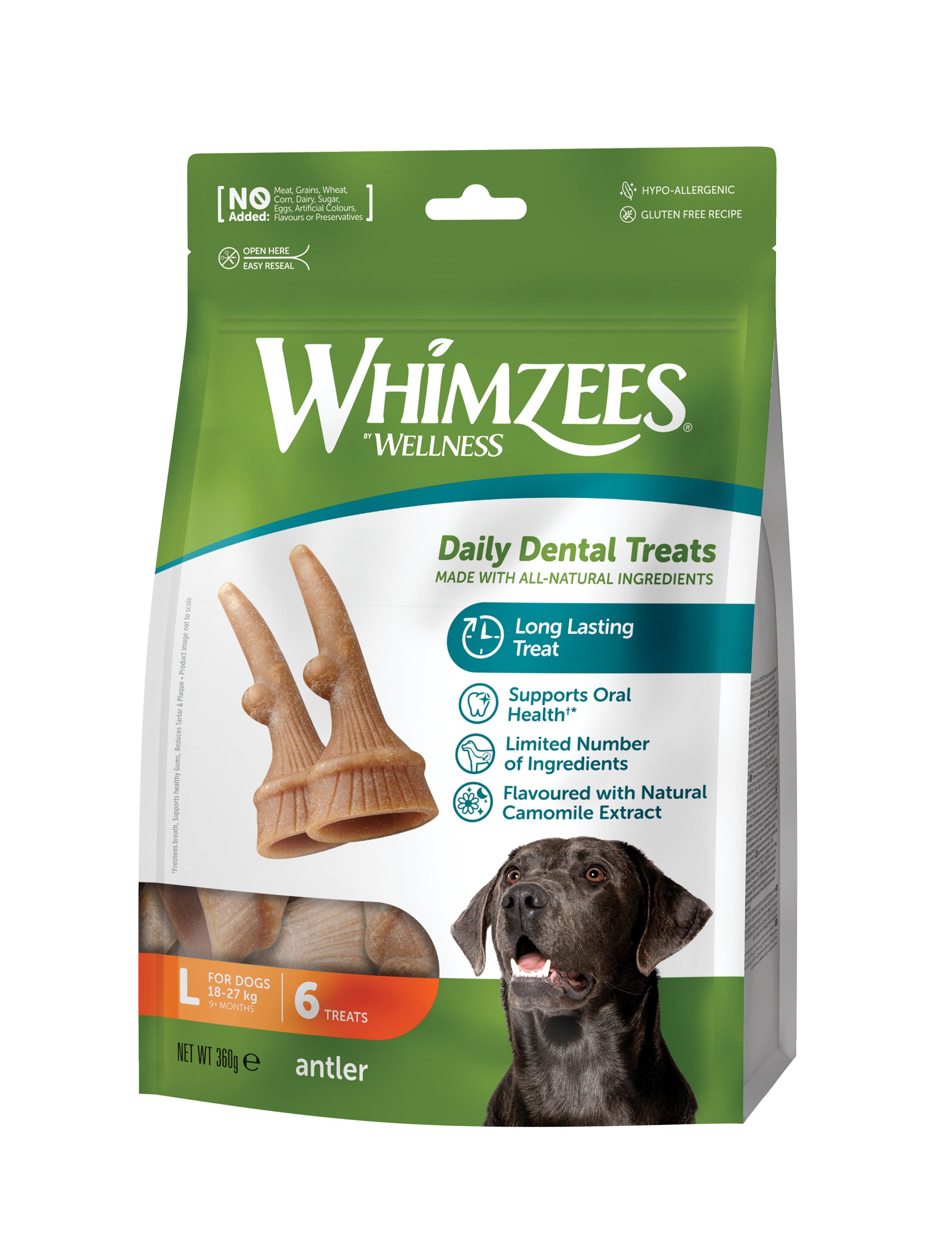 Whimzees - Sachet Antler - L 6 Pcs Image num&eacute;ro 1