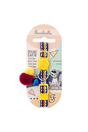 Ferribiella - Collier Anti-Etranglement Snowball pour Chats - Jaune Image num&eacute;ro 2