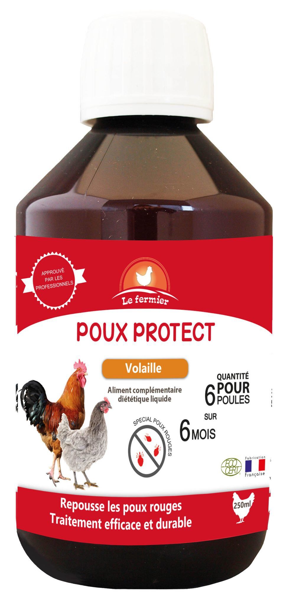 Le Fermier - Aliment Compl&eacute;mentaire Poux Protect pour Basse cour - 250ml Image num&eacute;ro 1
