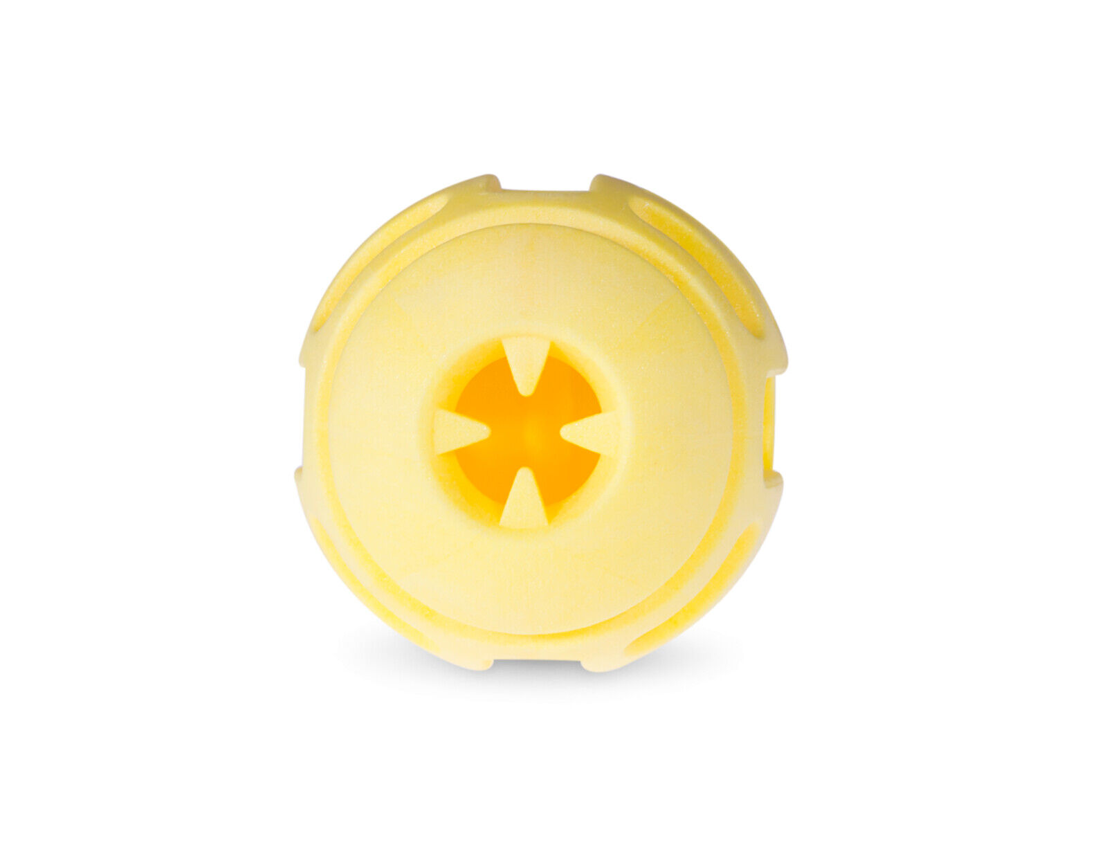 Vadigran - Jouet Balle Friandises Vanille Jaune pour Chiens - 8cm Image num&eacute;ro 4