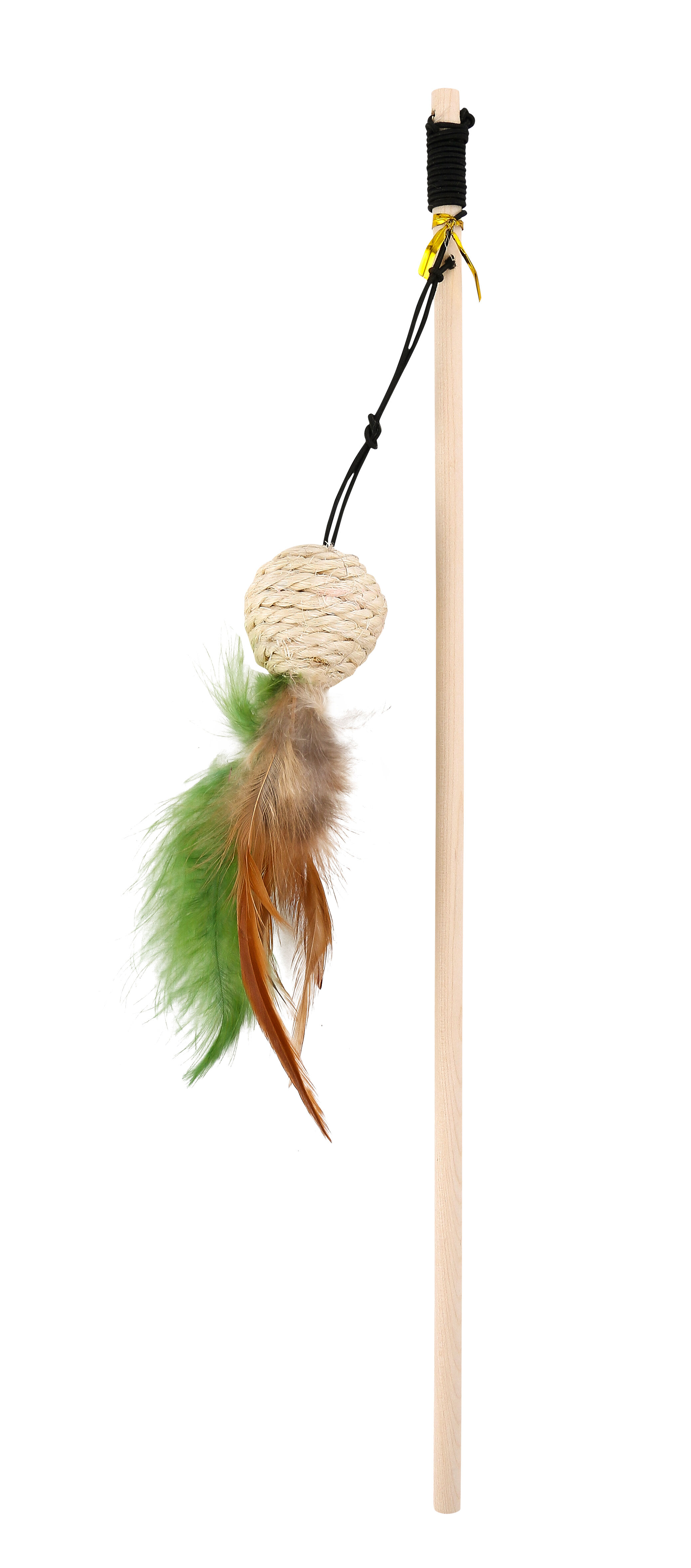 Wouapy - Jouet Canne &agrave; P&ecirc;che 2 en 1 pour Chats - 40cm Image num&eacute;ro 1