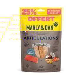 Marly & Dan - Friandises à Mâcher Articulations au Saumon pour Chiens - 100g