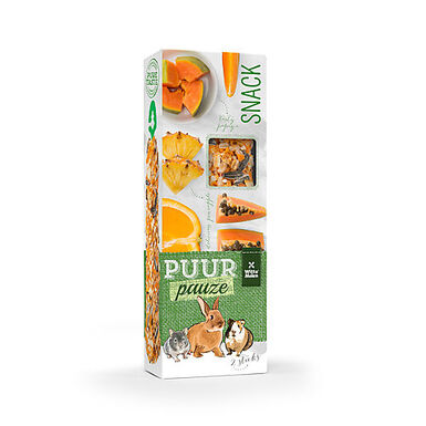 Witte Molen - Sticks à Ronger Puur Pauze Orange et Papaye - x2