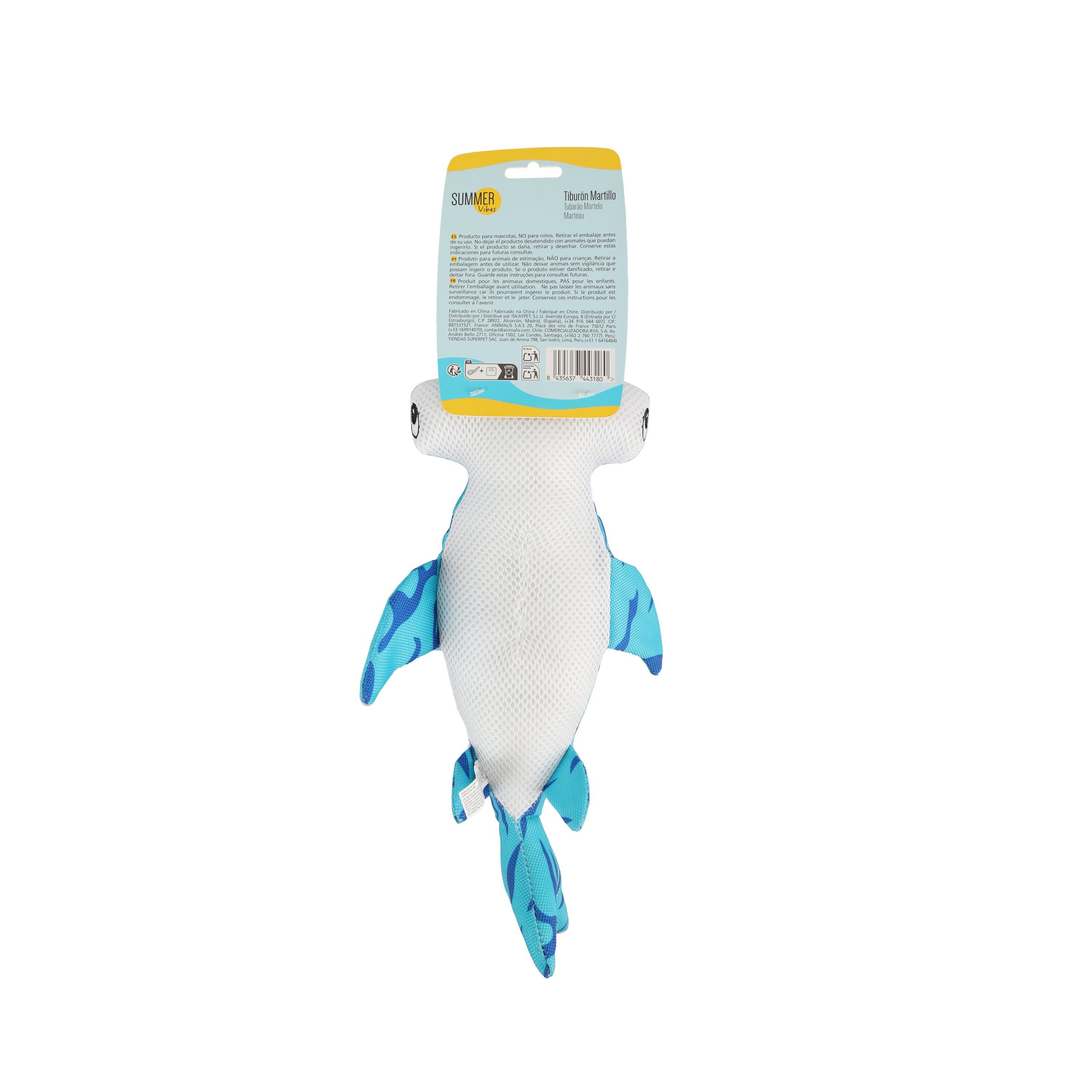 Summer Vibes - Peluche Requin Marteau Flottante et Sonore pour Chiens - 32cm Image num&eacute;ro 4