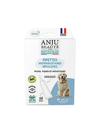 Anju Beaute - Pipettes Antiparasitaire Répulsives BIO pour Chiens plus de 20kg - x 4