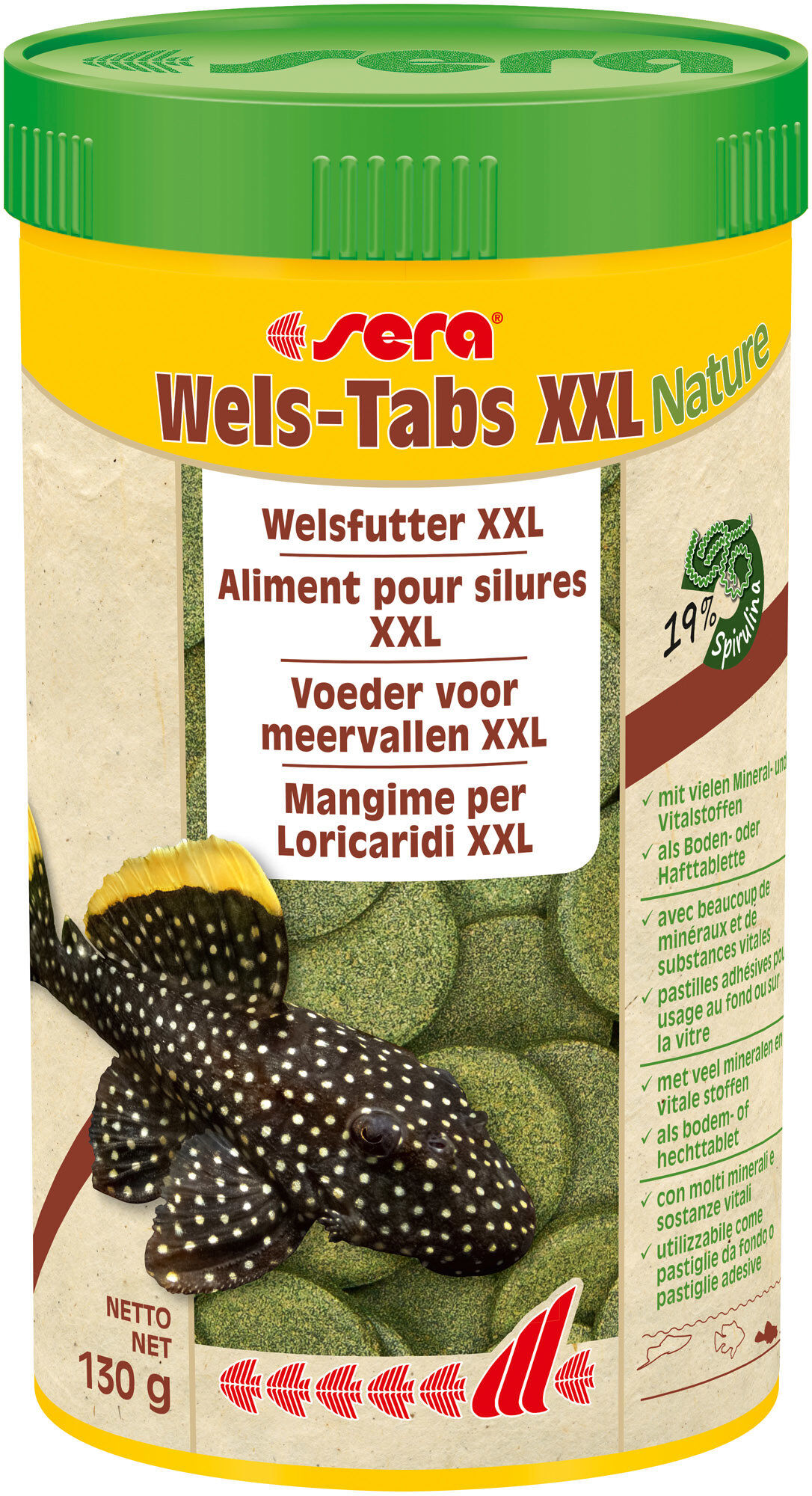 Sera - Aliments Wels-Tabs XXL pour les Silures de Grande Taille - 250ml Image num&eacute;ro 1
