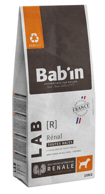 Bab'in - Croquettes Vétérinaires LAB Insuffisance Rénale pour Chien Medium & Maxi