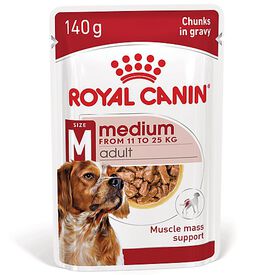 Royal Canin - Sachet Fraicheur Medium Adult En Sauce Pour Chiens - 10x140g