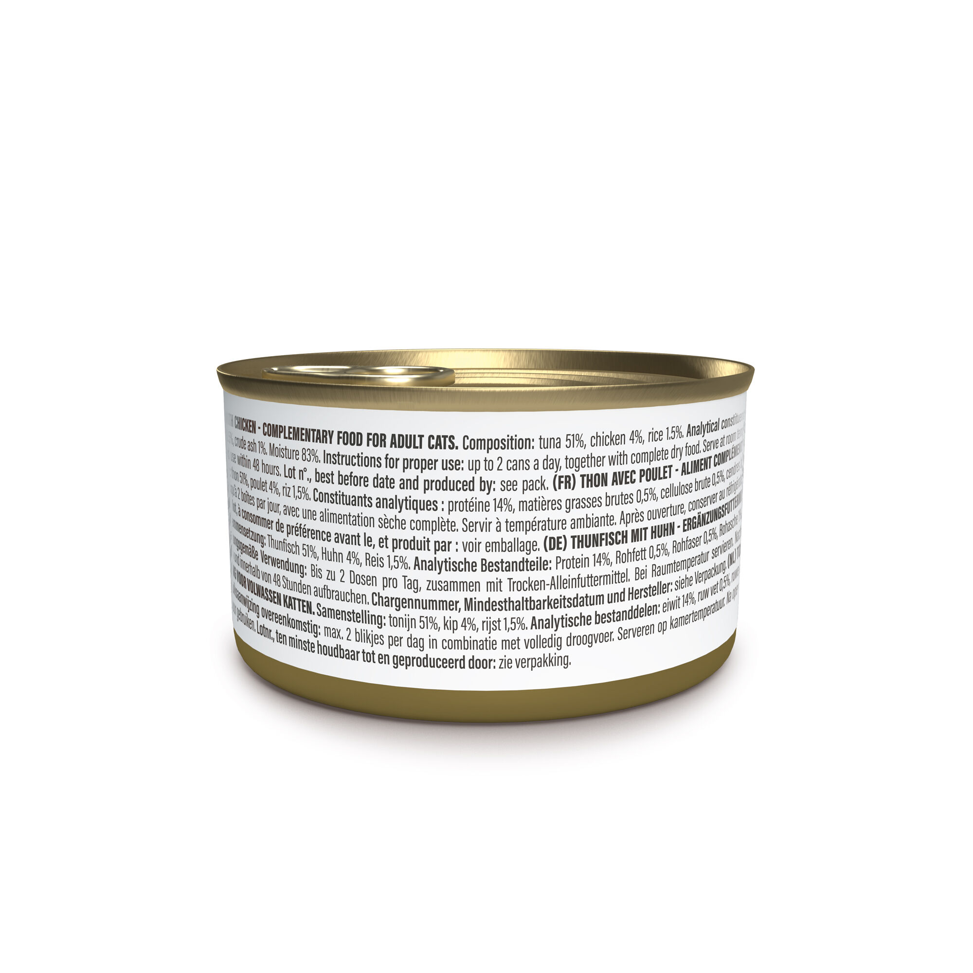 Schesir - P&acirc;t&eacute;e en Gel&eacute;e Thon et Poulet en Bouillon Pour Chats - 70g Image num&eacute;ro 2