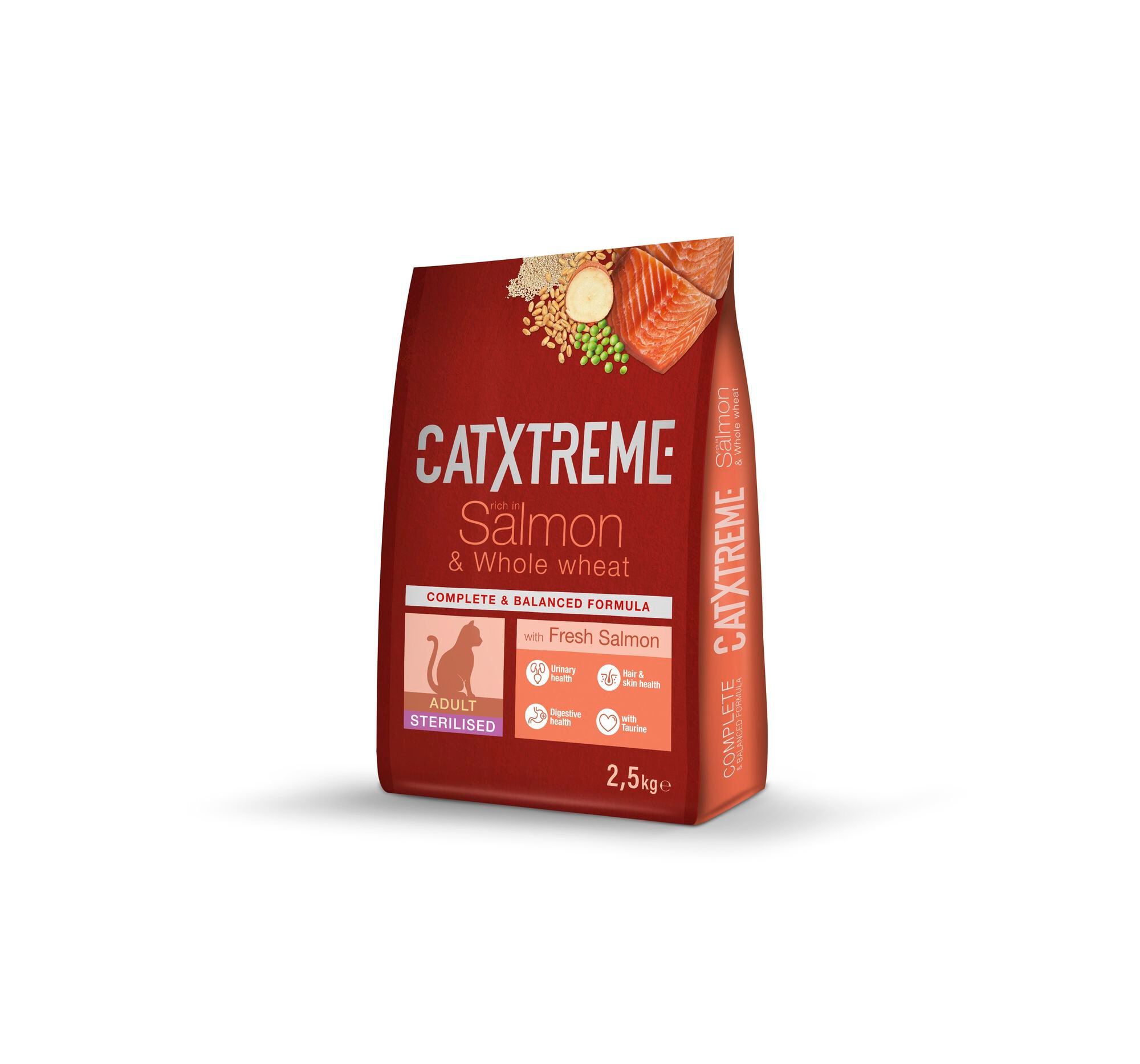 CatXtreme - Croquettes Adult Sterilised au Saumon Frais pour Chat - 2,5Kg Image num&eacute;ro 2