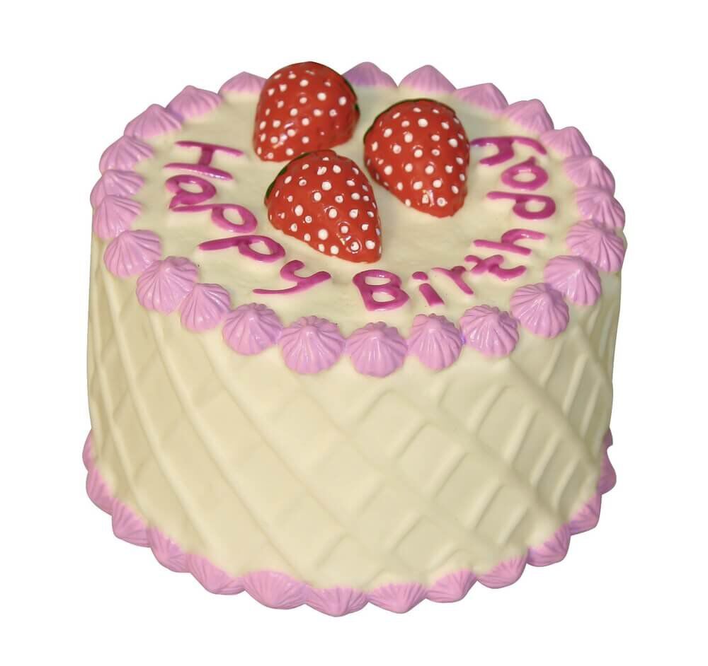 Kerbl - Jouet G&acirc;teau Anniversaire en Vinyle pour Chien - 10cm Image num&eacute;ro 2