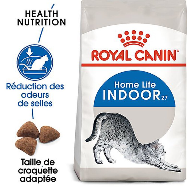 Royal Canin - Croquettes Indoor 27 Chat d'Intérieur pour Chat Adulte - 4Kg image number null