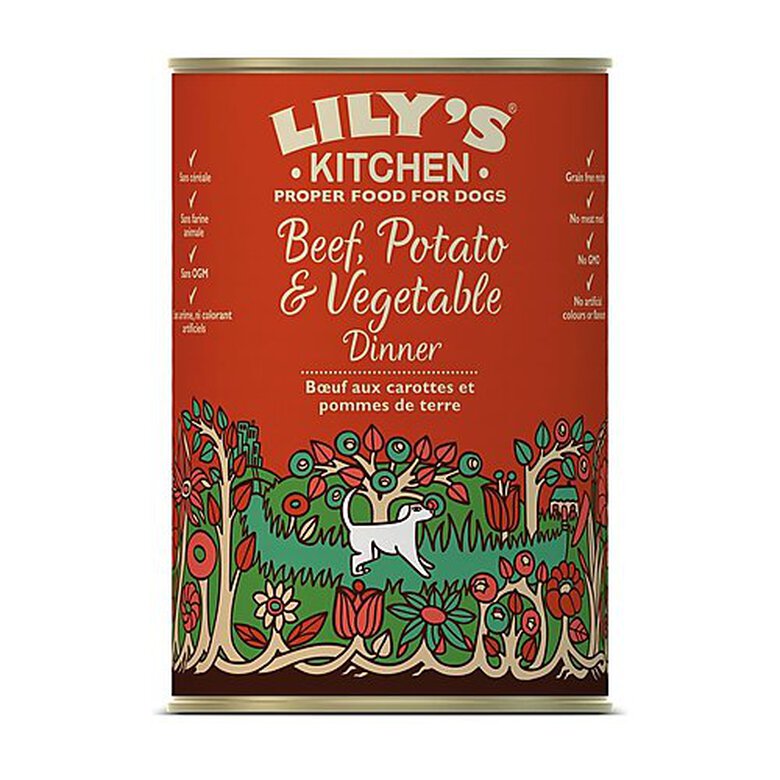 Lily's Kitchen - Recette Bœuf aux Carottes et aux Pommes de Terre pour Chiens - 400g Image numéro 2 Lily's Kitchen - Recette Bœuf aux Carottes et aux Pommes de Terre pour Chiens - 400g Image numéro 2