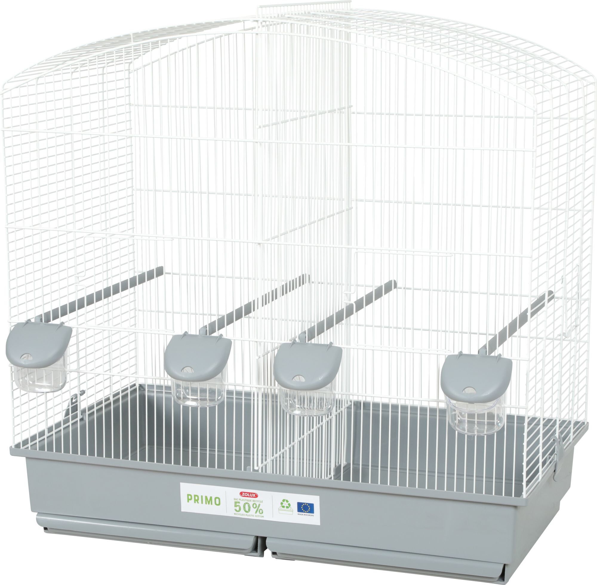 Zolux - Cage Primo Cati Family Blanc et Gris pour Oiseaux - 70cm Image num&eacute;ro 1