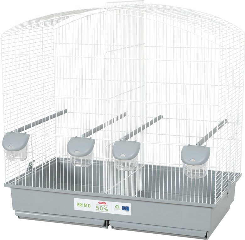Zolux - Cage Primo Cati Family Blanc et Gris pour Oiseaux - 70cm Image numéro 1 Zolux - Cage Primo Cati Family Blanc et Gris pour Oiseaux - 70cm Image numéro 1
