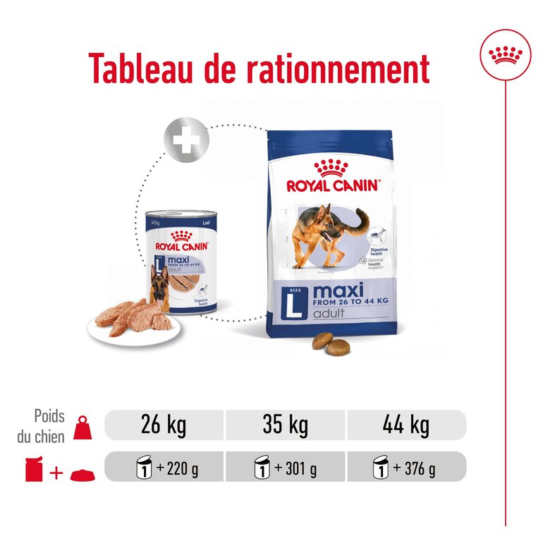 Royal Canin - Pâtée en Mousse Maxi Adult L - 410g Image numéro 7 Royal Canin - Pâtée en Mousse Maxi Adult L - 410g Image numéro 7