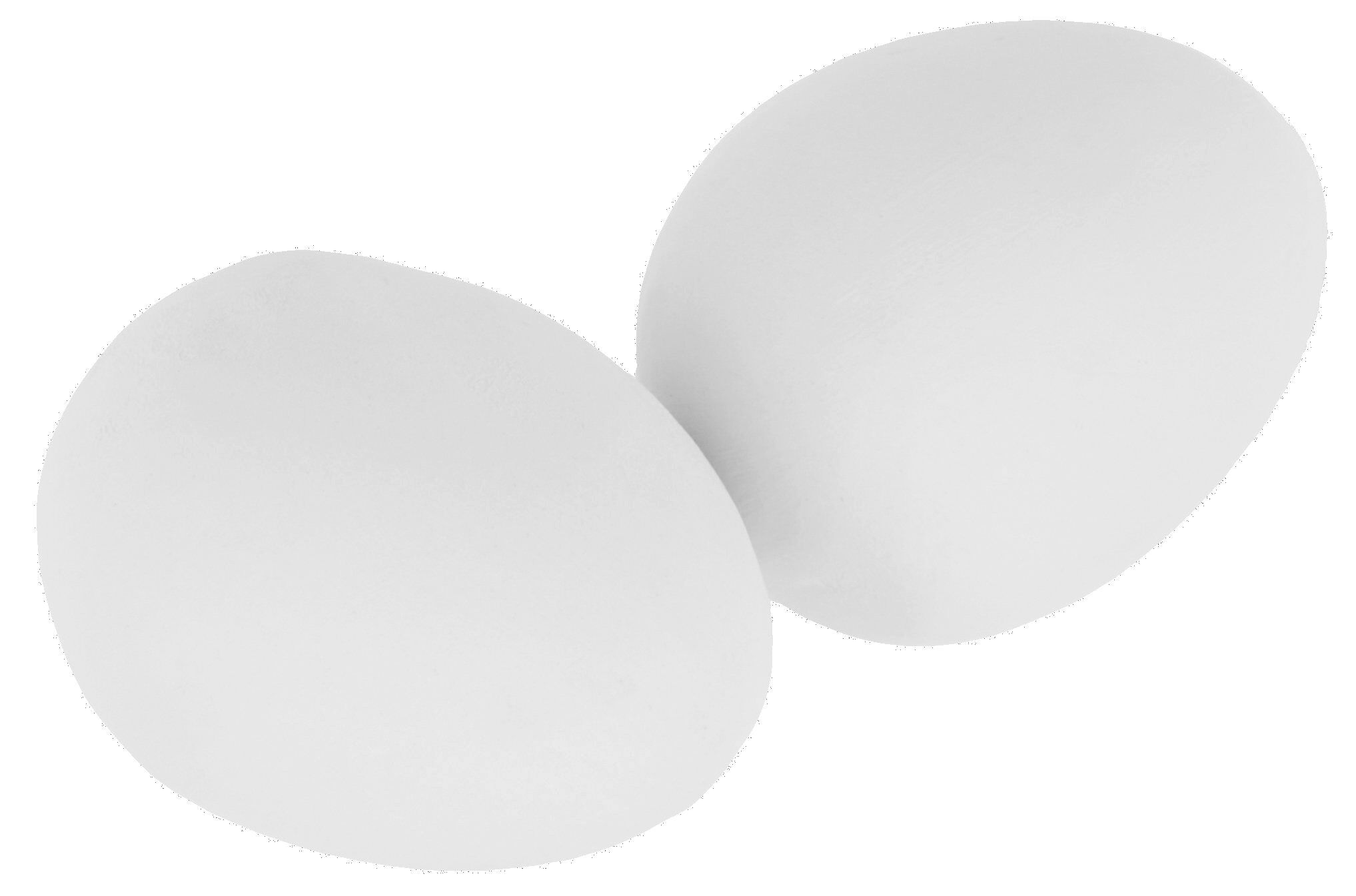 Kerbl - &OElig;ufs factices Argile Blanc pour Poules Pondeuses - x2 Image num&eacute;ro 1