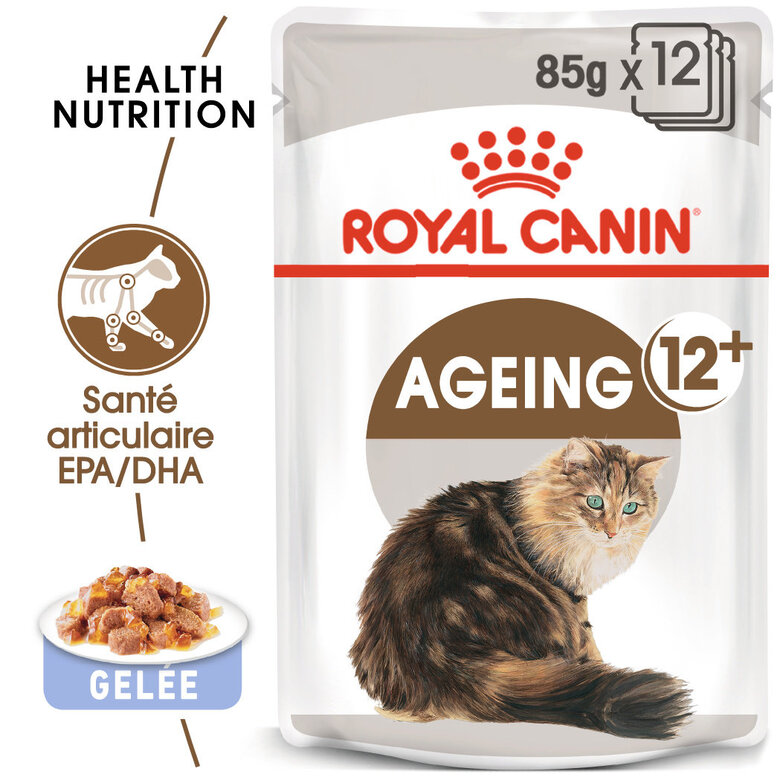 Royal Canin - Bouchées en Gelée AGEING12+ pour CHAT SENIOR - 12 x 85g image number null