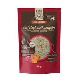 True Origins Pure - Repas Sachet Fra&icirc;cheur Veau & Courge pour Chiens Adultes - 300g