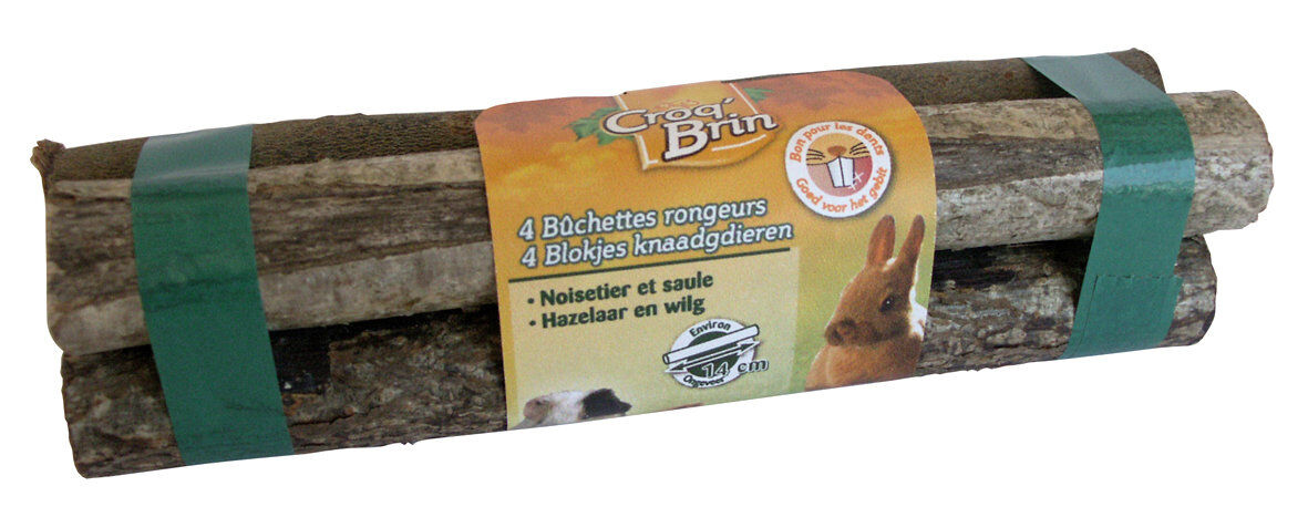 Tyrol - Buchettes en Bois Croq'Brin pour Rongeur - x4 Image num&eacute;ro 1