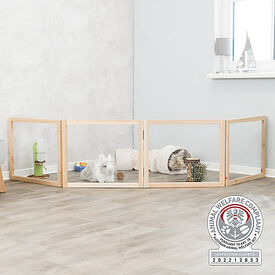 Trixie - Enclos pour intérieur, lapins nains, 60–240 × 50 cm