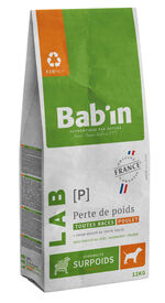 Bab'in - Croquettes Vétérinaires LAB Perte de Poids pour Chien Medium & Maxi