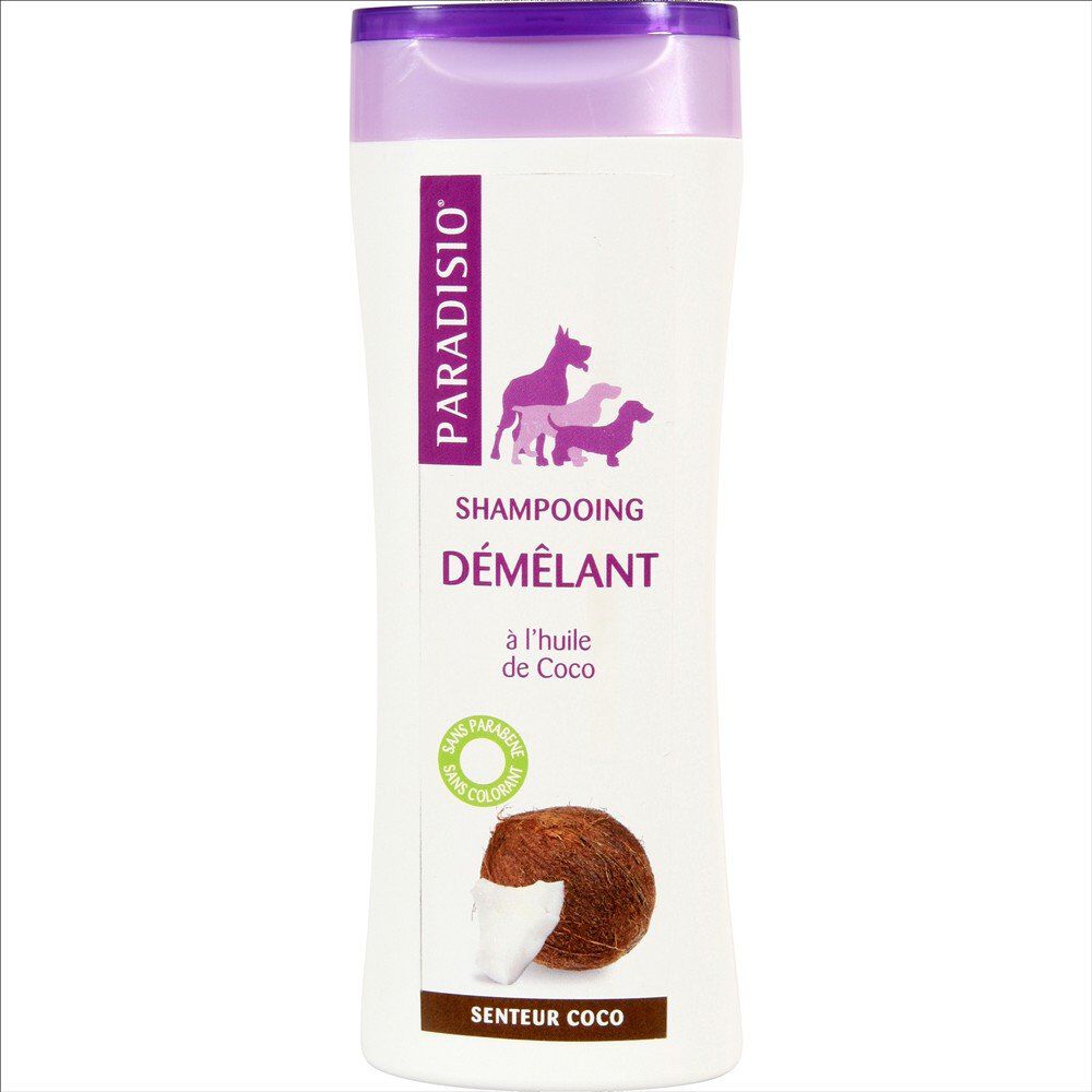 Paradisio - Shampoing D&eacute;m&ecirc;lant Senteur Coco pour Chien - 250ml Image num&eacute;ro 1