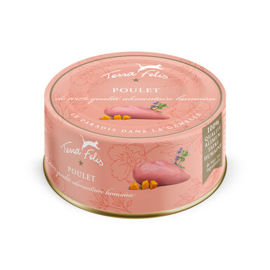Terra Felis - Aliment Naturel au Poulet pour Chats - 80g
