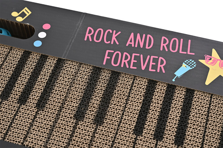 Leeby - Griffoir Funny Clavier Piano en Carton pour Chats - 80x25cm Image numéro 4 Leeby - Griffoir Funny Clavier Piano en Carton pour Chats - 80x25cm Image numéro 4