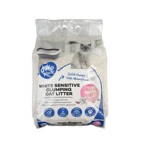 Duvoplus - Litière White Sensitive Poudre Bébé pour Chats - 12kg