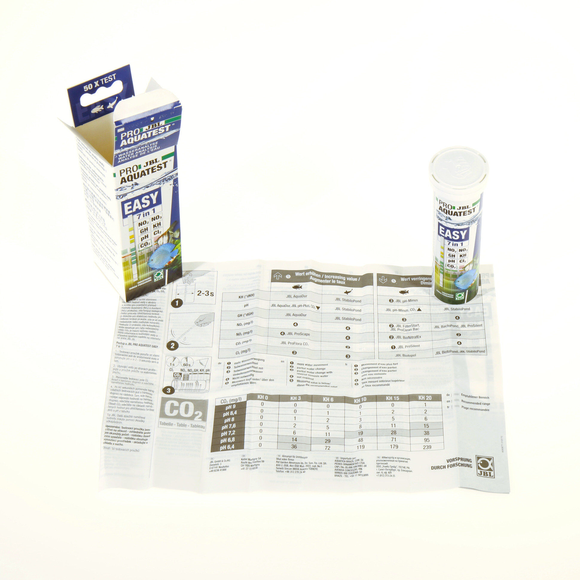 JBL - Test d'Eau ProAquaTest Easy 7-en-1 pour Aquarium Image num&eacute;ro 2