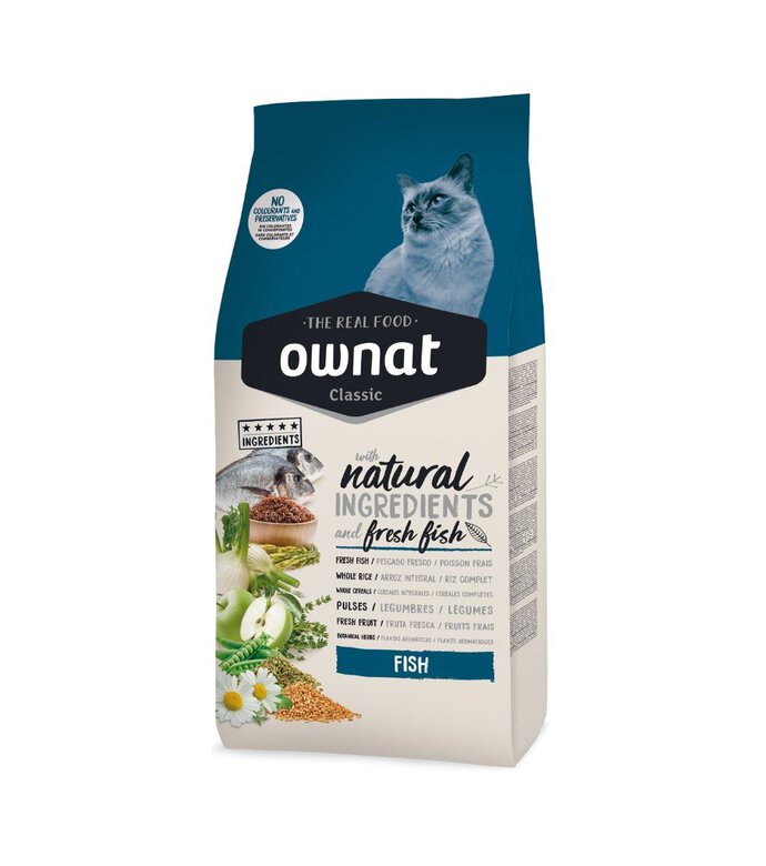 Ownat - Croquettes Classic Fish pour Chats - 4Kg image number null