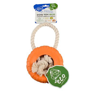 Duvoplus - Jouet Pneu Eco Caoutchouc pour Chien - 26x14x4cm