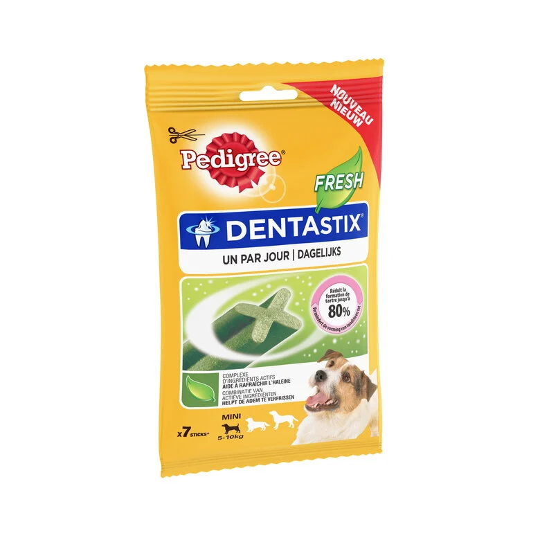 Pedigree - Friandises Dentastix Fresh pour Chien de Petite Taille - x7 Image numéro 1 Pedigree - Friandises Dentastix Fresh pour Chien de Petite Taille - x7 Image numéro 1