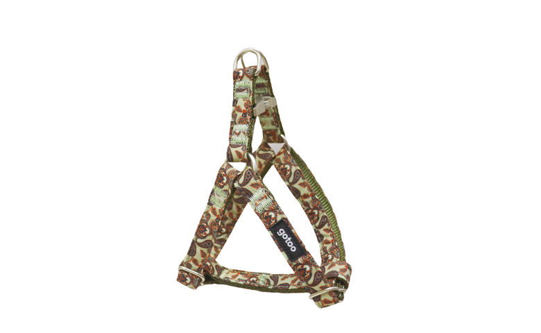Gotoo - Harnais en Paisley Kahaki pour Chien - XS Image numéro 1 Gotoo - Harnais en Paisley Kahaki pour Chien - XS Image numéro 1