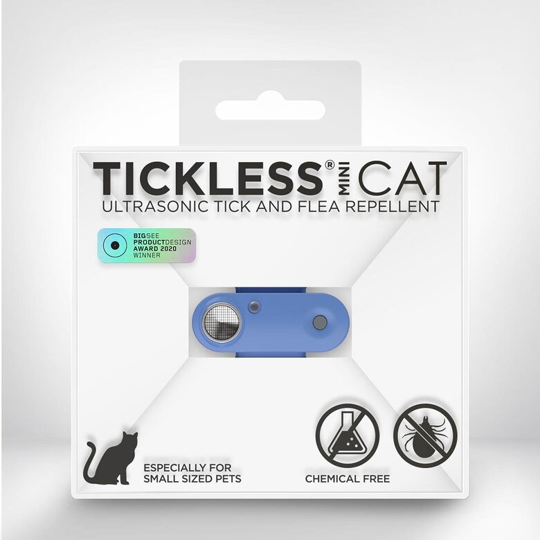 Tickless - Répulsif Antiparasitaire Mini Cat Ultrason Rechargeable pour Chats - Bleu Image numéro 1 Tickless - Répulsif Antiparasitaire Mini Cat Ultrason Rechargeable pour Chats - Bleu Image numéro 1