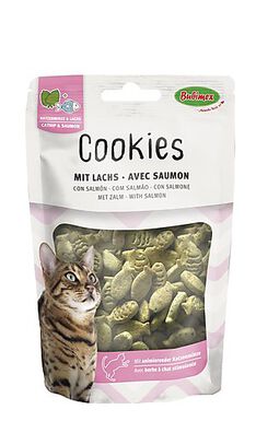 Bubimex - Biscuits à l'Herbe à Chat et au Saumon pour Chat - 50g